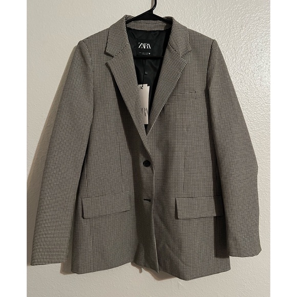 Zara Plaid Blazer - Picture 6 of 7